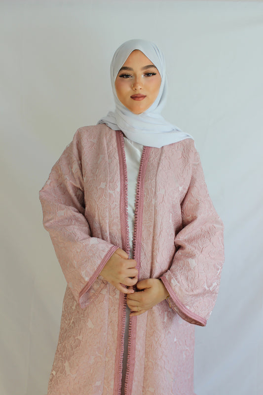 Kimono Marocain élégance - Rose