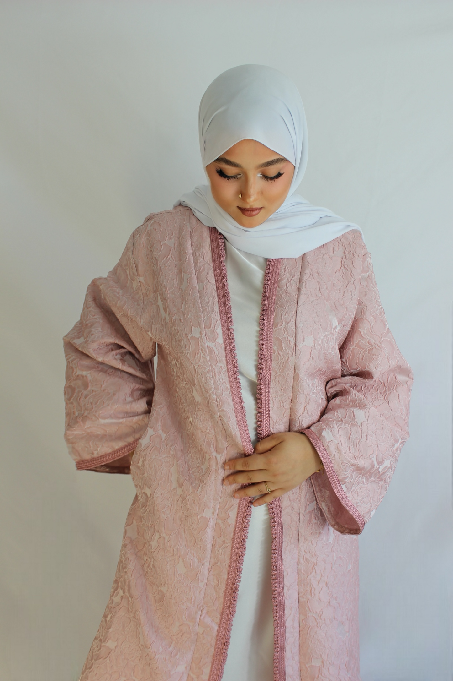Kimono Marocain élégance - Rose