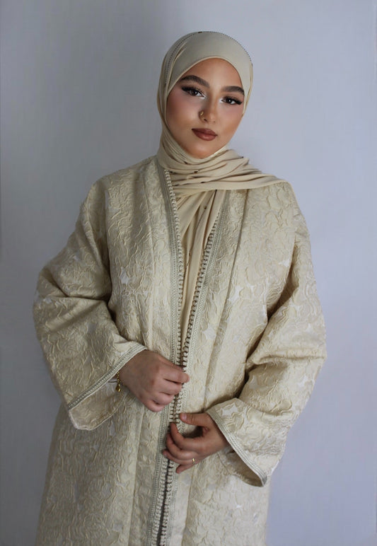 Kimono Marocain Élégance - Jaune