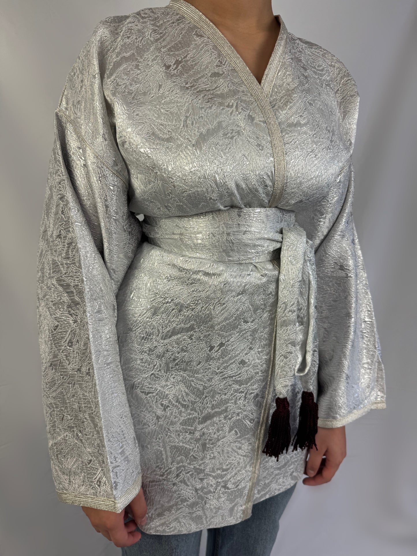 Kimono argenté x rouge